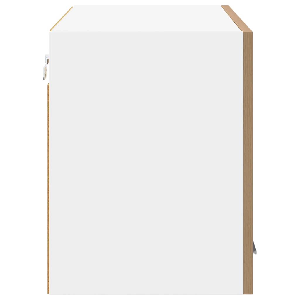 Hanging Cabinet Riga Artisan Oak and White 80 x 31 x 40 cm